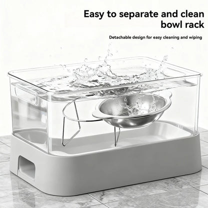 Tilted Stainless Steel Pet Bowl (Anti-Strain)