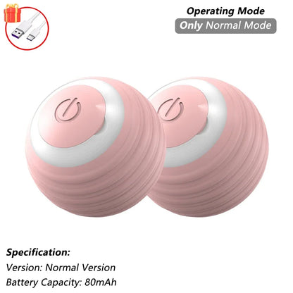 Automatic Rolling Ball Cat Toy (USB Rechargeable)