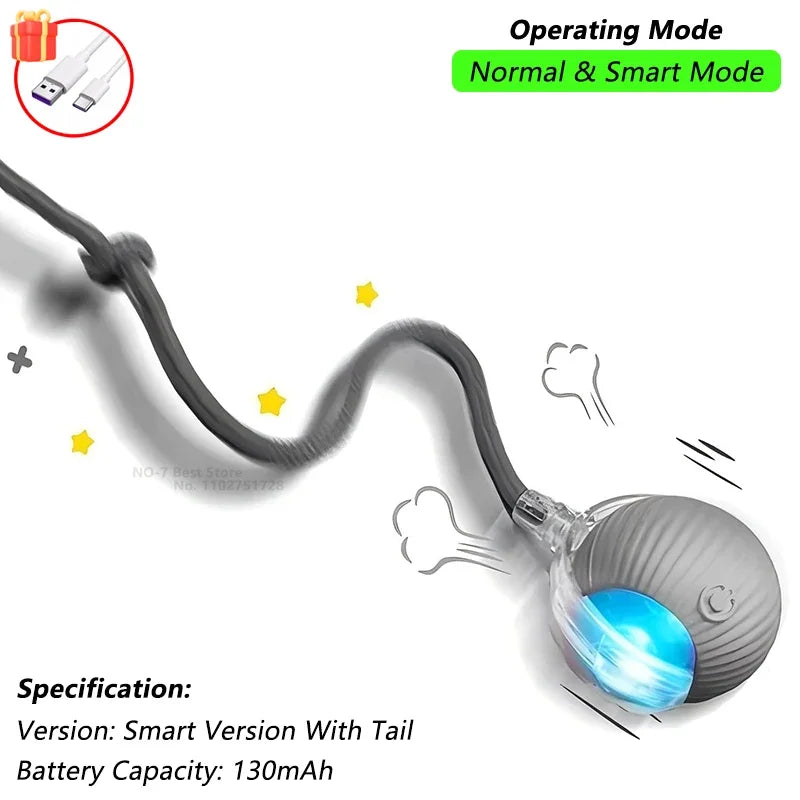 Automatic Rolling Ball Cat Toy (USB Rechargeable)