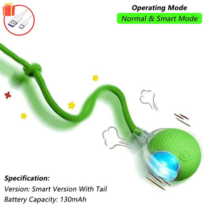 Automatic Rolling Ball Cat Toy (USB Rechargeable)