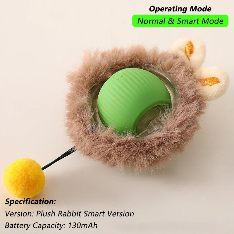 Automatic Rolling Ball Cat Toy (USB Rechargeable)