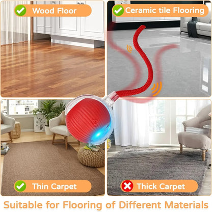Automatic Rolling Ball Cat Toy (USB Rechargeable)
