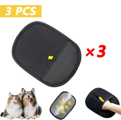 Pet Grooming Gloves Pet Hair Remover Brush Kitten Cleaning Glove Removing Dog Cat Hair From Sofa Carpet Clothes Pet Supplies﻿ ﻿