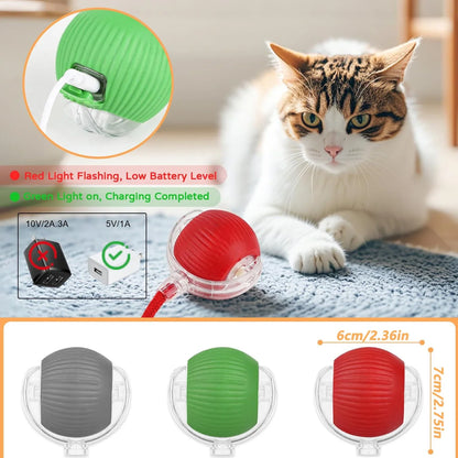 Automatic Rolling Ball Cat Toy (USB Rechargeable)