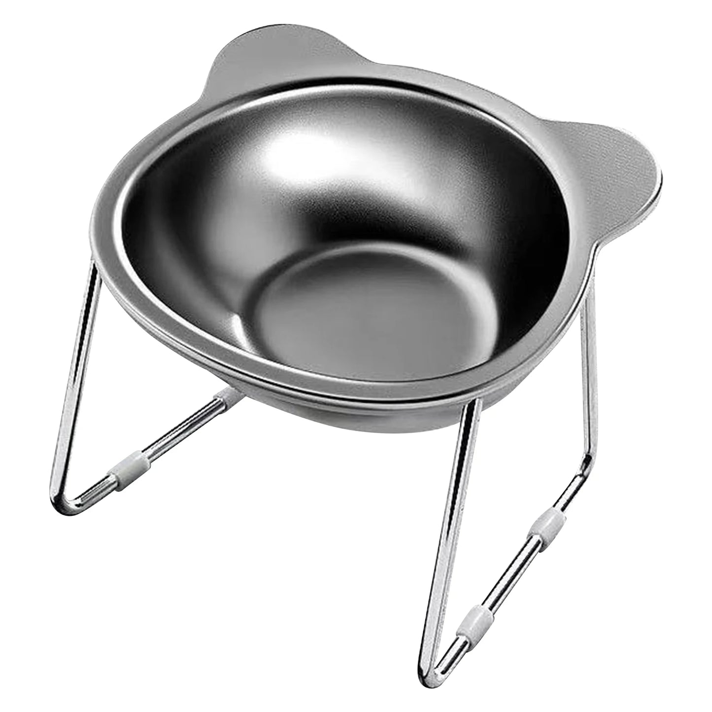 Tilted Stainless Steel Pet Bowl (Anti-Strain)